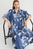 Nigella Dress - Cyanotype Floral