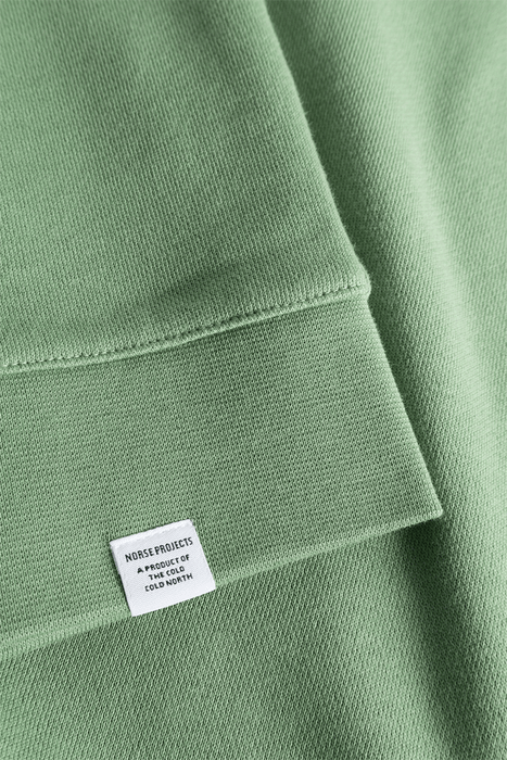 Vagn Slim Organic Sweatshirt - Linden Green
