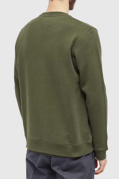 Vagn Slim Organic Sweatshirt - Army Green