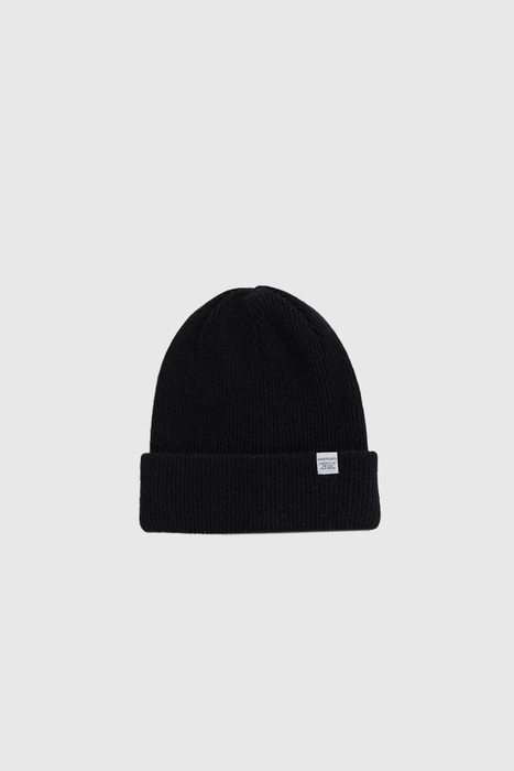 Norse Standard Merino Lambswool Beanie - Black