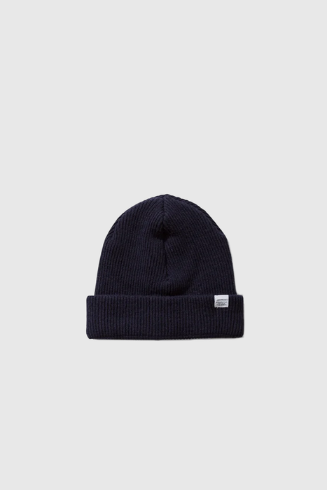Norse Standard Merino Lambswool Beanie - Dark Navy