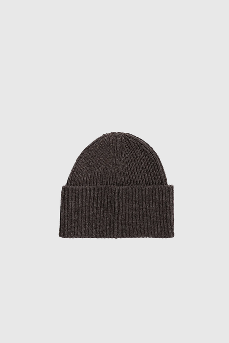 Norse Standard Merino Lambswool Beanie - Heathland Brown