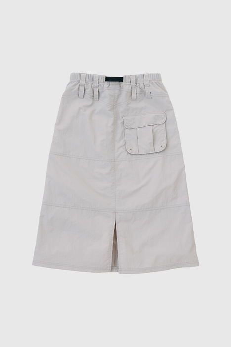 Nylon Utility Skirt - Ecru