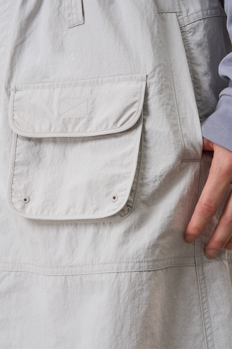 Nylon Utility Skirt - Ecru