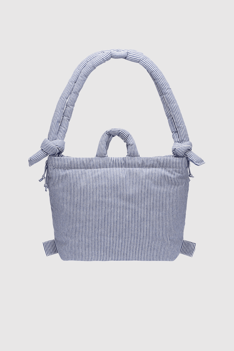 Ona Soft Bag - Cotton Navy Stripe