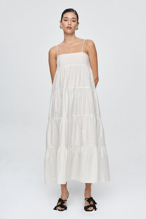 Ophelia Dress - Pin Stripe