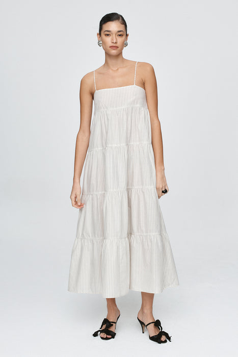 Ophelia Dress - Pin Stripe