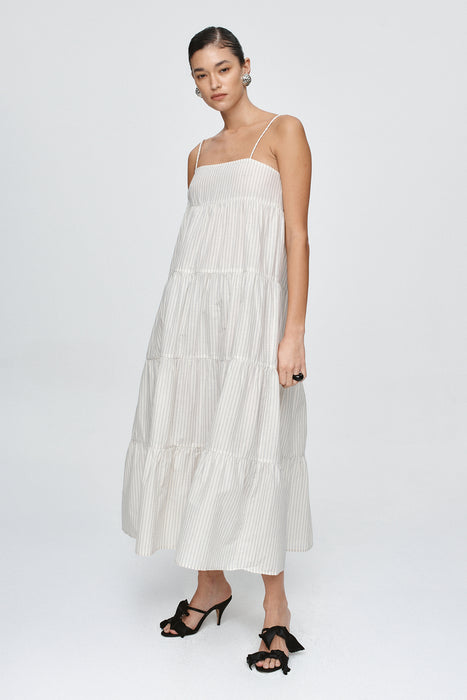 Ophelia Dress - Pin Stripe