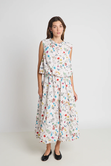 Occasionally Skirt - Cream Floral