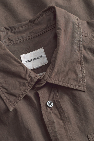 Ole Fatigue Cotton Tencel Shirt - Espresso