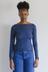 Omato Long Sleeve Tee - Preston Blue