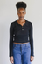 Omato Polo Long Sleeve Tee - Black