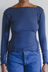 Omato Long Sleeve Tee - Preston Blue