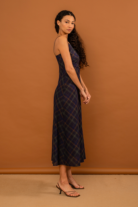 Ophelia Dress - Midnight Forest Tartan