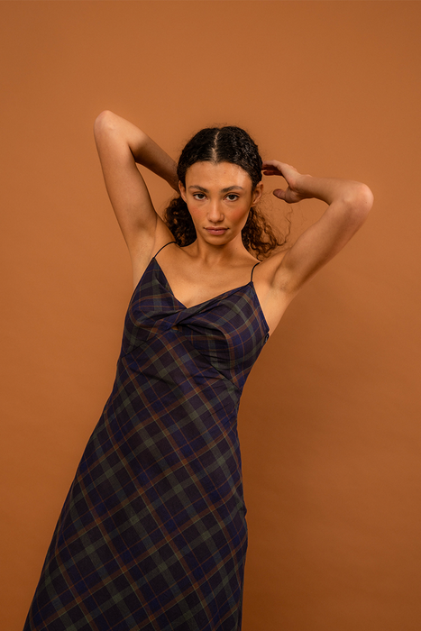 Ophelia Dress - Midnight Forest Tartan