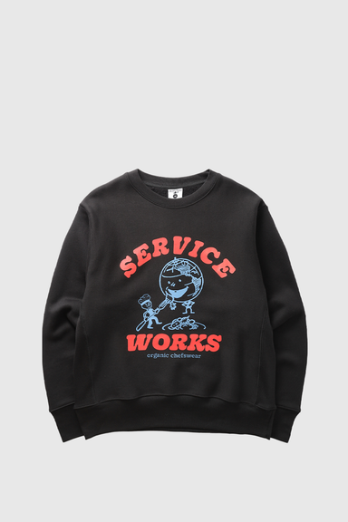 Organic Chefswear Crewneck - Black