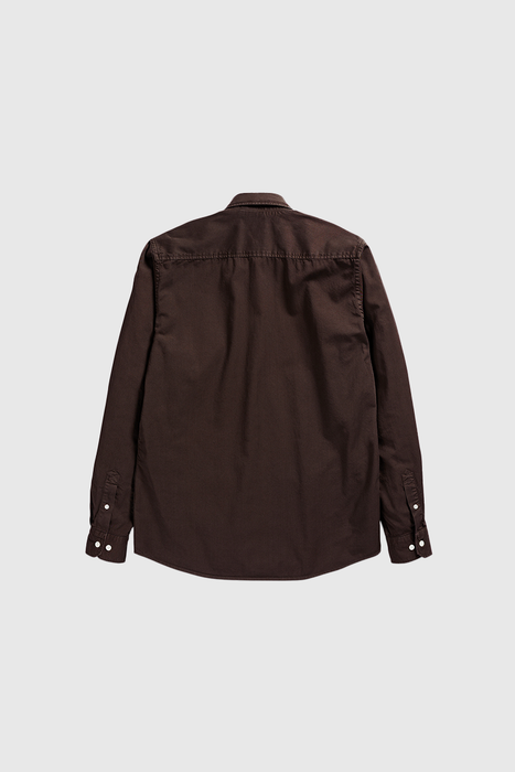 Osvald BD Twill Shirt - Espresso