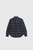 Osvald Organic Flannel Check Shirt - Wine Red