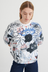 Oversized Boxy Tee - Anniversary Print