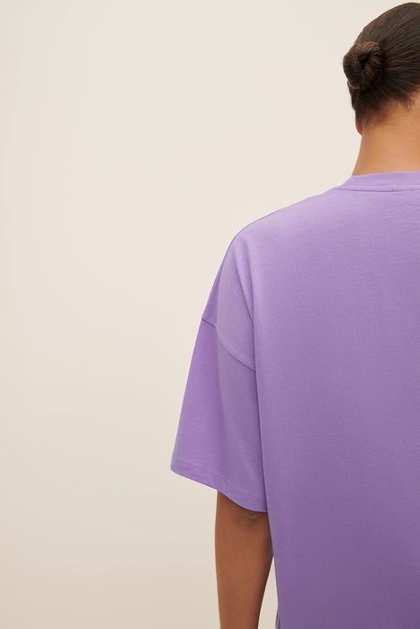 Oversized Boxy Tee - Cool Violet