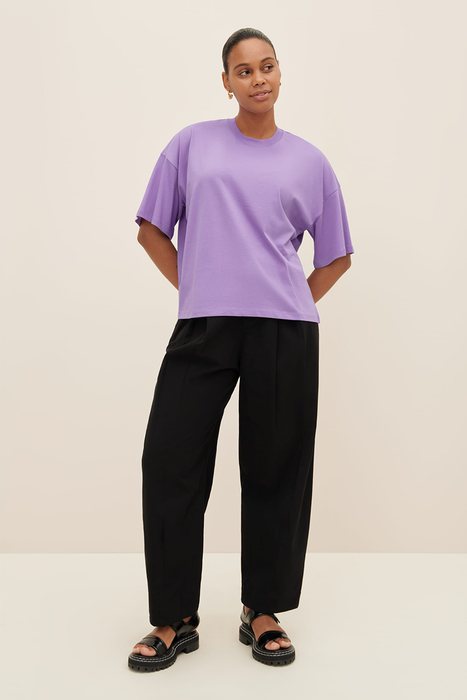 Oversized Boxy Tee - Cool Violet