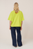 Oversized Boxy Tee - Fluro Yellow