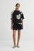 Oversized Boxy Tee - Monochrome Floral