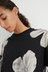Oversized Boxy Tee - Monochrome Floral