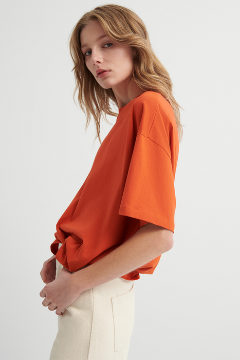 Oversized Boxy Tee - Nasturtium
