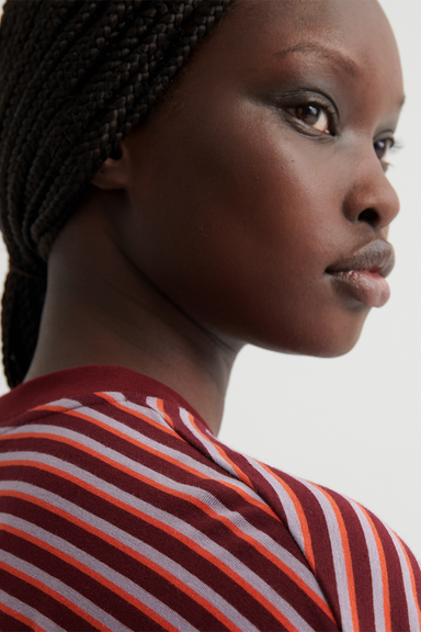 Oversized Boxy Tee - Stack Stripe