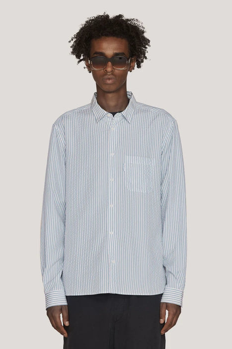 Curtis Shirt - Navy / Ecru