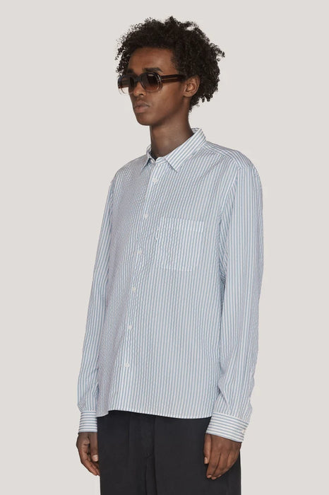 Curtis Shirt - Navy / Ecru