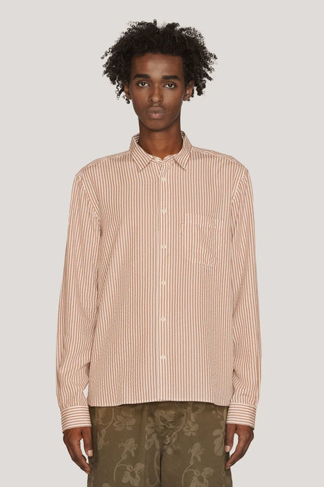 Curtis Shirt - Brown / Ecru