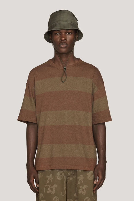 Triple T-Shirt - Brown / Olive