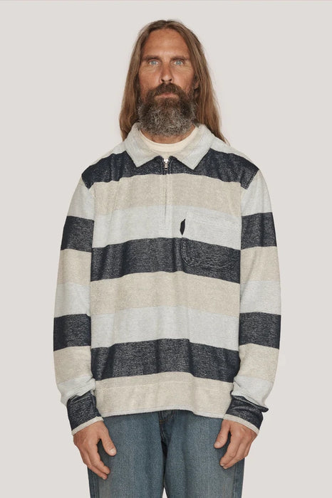 Sugden Pocket Sweatshirt - Navy Multi