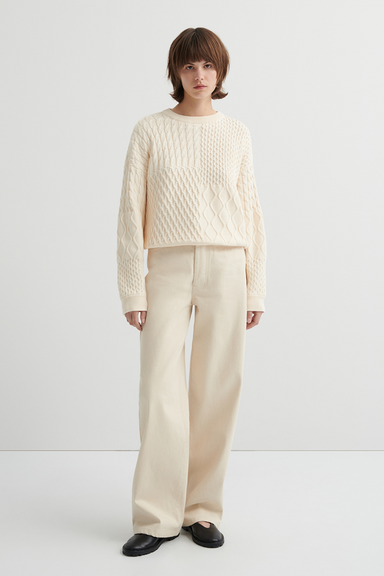Patchwork Jumper - Chalk