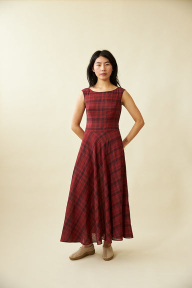 Cleo Dress - Dahlia Tartan