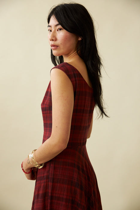Cleo Dress - Dahlia Tartan