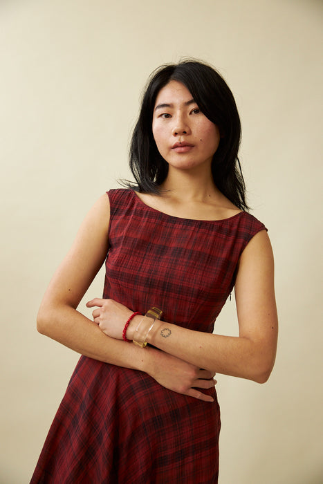 Cleo Dress - Dahlia Tartan