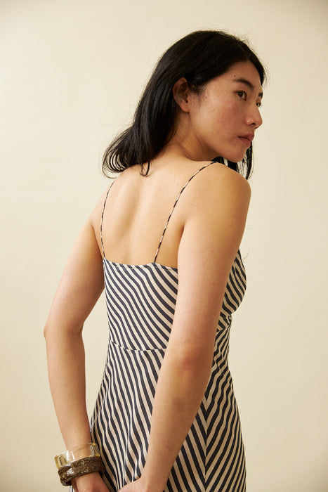 Ophelia Dress - Midnight Stripe