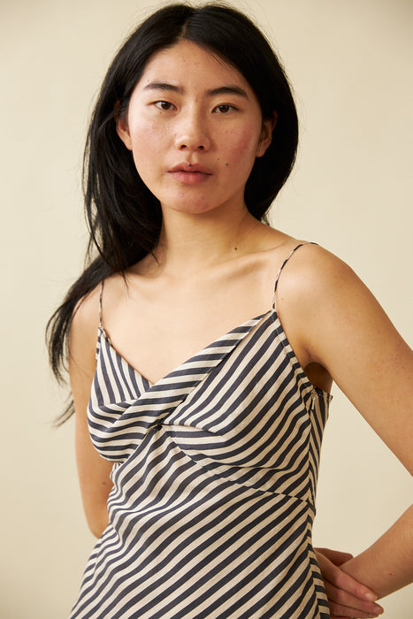 Ophelia Dress - Midnight Stripe