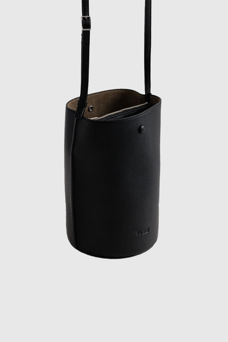 Phoebe Bucket - Black Deer Nappa