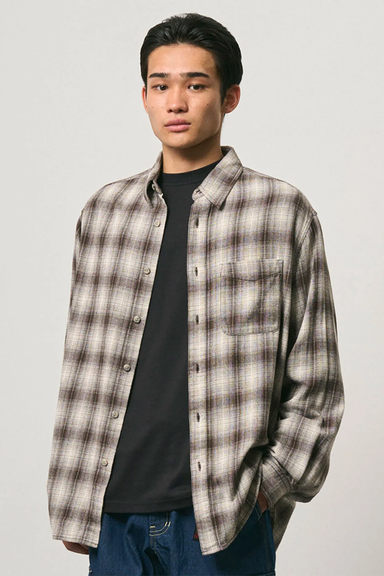 Piled Flannel Shirt - Slate