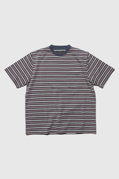 Pocket Tee Multi Stripe - Blue