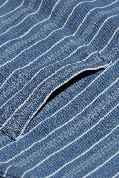 Pocket Tee Indigo Stripe - Sax