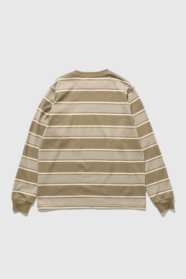 Pocket Tee Wide Stripe - Olive