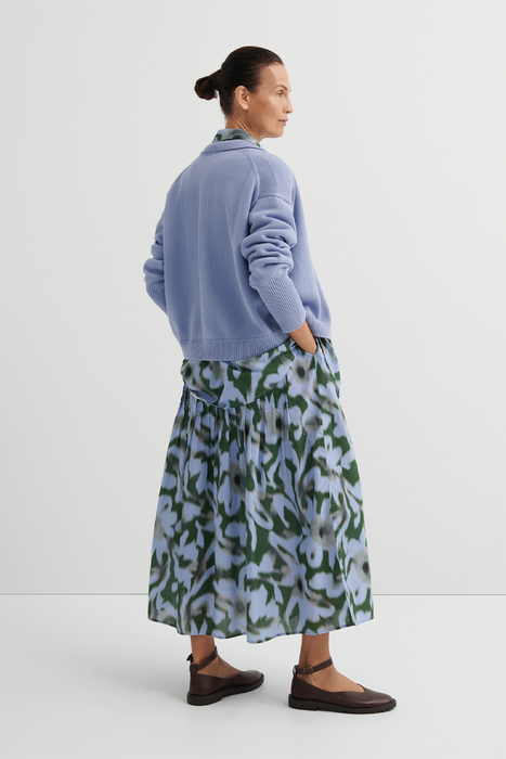 Poet Skirt - Misty Floral