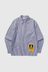 Poplin Stripe Waiter Shirt - Royal