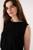 Posy Cotton Top - Black