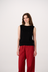 Posy Cotton Top - Black